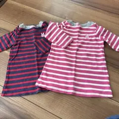 ミキハウス　ストライプ柄ワンピース 80サイズ