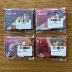 戦国乙女　ぱちくじ　スクエアホロ缶バッチ ４点セット