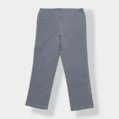 UNIQLO ユニクロ チェック クロップド スキニーパンツ レギンスパンツ M