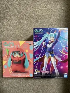 ガンダム45周年×初音ミク　EVOLVE GUNDAM シャアザクぐるみ　２点