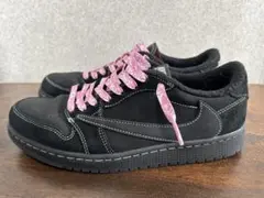Travis × Nike AJ1 Low Black Phantom