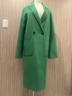 新品未使用タグ付き ZARA グリーン ロングコート S