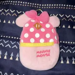 ミニーマウスリュック型ポーチ カラナビ付き