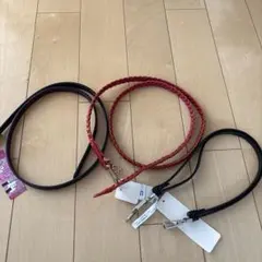 合成皮革製ベルト3本セット