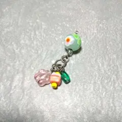 ガラス細工 ストラップパーツ