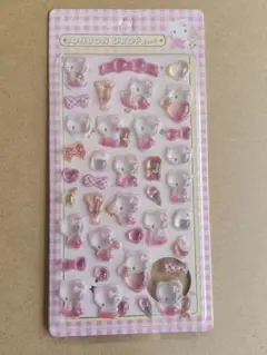 サンリオ キティ(ピンク) ボンボンドロップシール　硬いタイプ