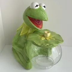 カーミット クッキージャー 陶器 ガラス容器 コレクション 希少 レア 