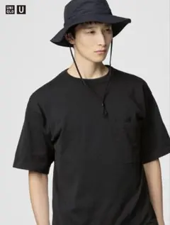 UNIQLO U クルーネックセーター半袖 ブラックLサイズ新品