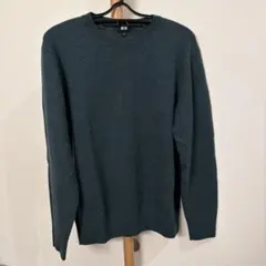 ユニクロ　カシミヤセーター　グリーン　Sサイズ
