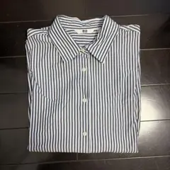 UNIQLO ストライプ柄 長袖ブラウス