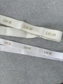 値下げ‼️Dior ロゴ入りリボン 2本セット