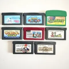 【GBA】ゲームボーイアドバンス ソフト 8点セット マリオカート/ワリオ 他