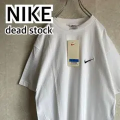 90s NIKE デッドストック 定番 刺繍スウォッシュ Tシャツ アメリカ製