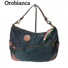【最終値下げ】3千円→2500円 Orobianca ネイビー ショルダーバッグ