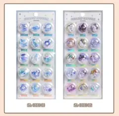 カプセルシール　3D 立体　キャンディ　可愛い　大人気シール2枚セット