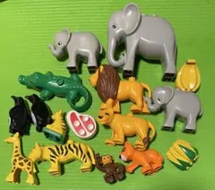 たま様専用レゴデュプロ動物セット　ライオン　ペンギン　ゾウ　トラ　サルキリンワニ