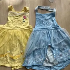ベルメゾン★なりきりドレスエプロン★シンデレラ&ベル2枚セット