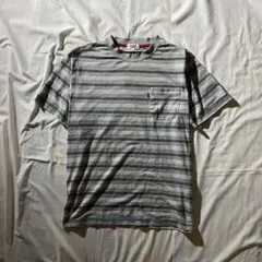 エドウィン ボーダー 半袖 Tシャツ 회색 레트로 アメカジ