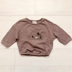 【 apres les cours 】ブラウン 長袖カットソー / 90cm