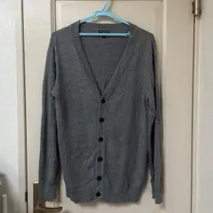 MATCHSTICK 麻吉　メンズカーディガン　Lサイズ　鼠色