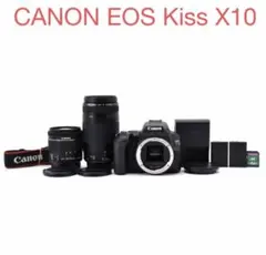 デジタルカメラ canon kiss x10 /EF 18-55mm/EF 75-300mm canon kiss x10 /EF18-55mm / EF 75-300mm - メルカリ
