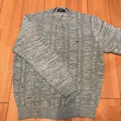 POLO ケーブルニット セーター グリーン系