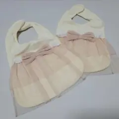 ニシキ　スタイ　2枚セット　フォーマル　おめかし　リボン　レース