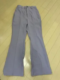 GU パープルフレアパンツ Sサイズ