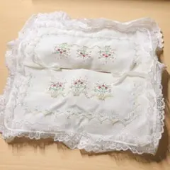 ティッシュボックスカバー ティッシュケース 花柄刺繍