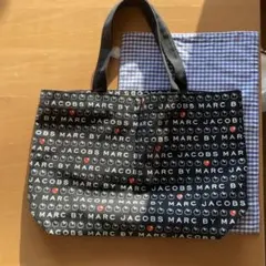 MARC BY JACOBS ロゴプリント トートバッグ