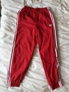 adidas スナップボタン トラックパンツ ボルドー サイズM - メルカリ