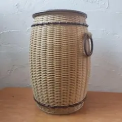 モモナチュラル 籐製 蓋付き ゴミ箱 - メルカリ