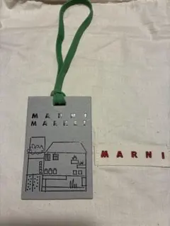 MARNI MARKET マルニ マーケット イラスト付きタグ