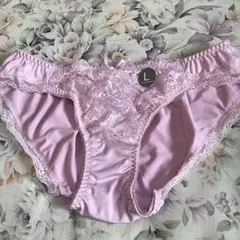 ピンク Lサイズ 花柄レースショーツ新品