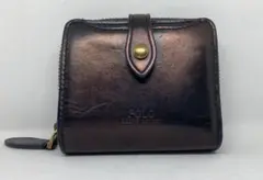 POLO RALPH LAUREN メタリックレザー コンパクトウォレット