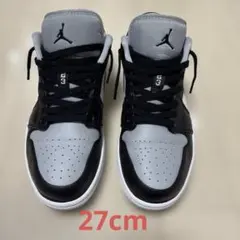 ジョーダン1 ロー　NIKE AIR JORDAN 1 LOW ブラック　グレー