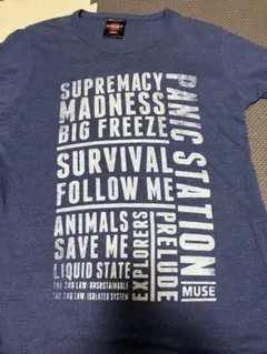 MUSE ミューズ Tシャツ Sサイズ ネイビー バンド