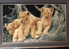 美術館級✨タブリーズ産バルジェスティ技法 120×80 額装 最高峰ペルシャ絨毯