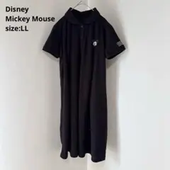 【Disney Mickey Mouse】（LL）ポロシャツ 半袖ワンピースのサムネイル