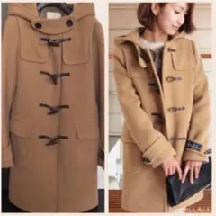 ユナイテッドアローズ♡メルトンダッフルコートキャメルベージュ