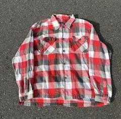 FIVEBROTHER風　ヘビーネルシャツ　ブロックチェック　90s