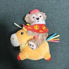 香港ディズニーランド　ダッフィー　ぬいぐるみキーホルダー