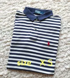 POLO ラルフローレン メンズ ポロシャツ ボーダー サイズXS 送料込み