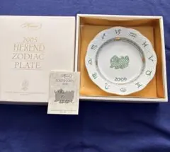 未使用！ヘレンドHEREND2006イヤープレートいぬ犬イヌのサムネイル
