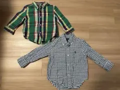 ラルフローレン　ベビー　チェックシャツ2枚セット