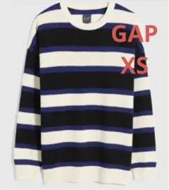 タグ付き 新品 GAP XSセーター オーバー サイズ ストライプ コットン