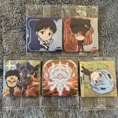 ヱヴァンゲリヲン　にふぉるめーしょん　シール　5枚セット
