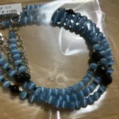 オニキスとターコイズ風ブレスレット3本セット