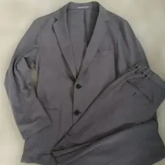 ​【AOKI】パジャマスーツ セットアップ 上M/下L 快適ストレッチ グレー