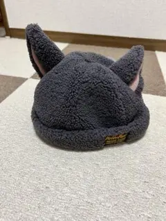 Disney 猫耳 フリース帽子 しっぽ付き